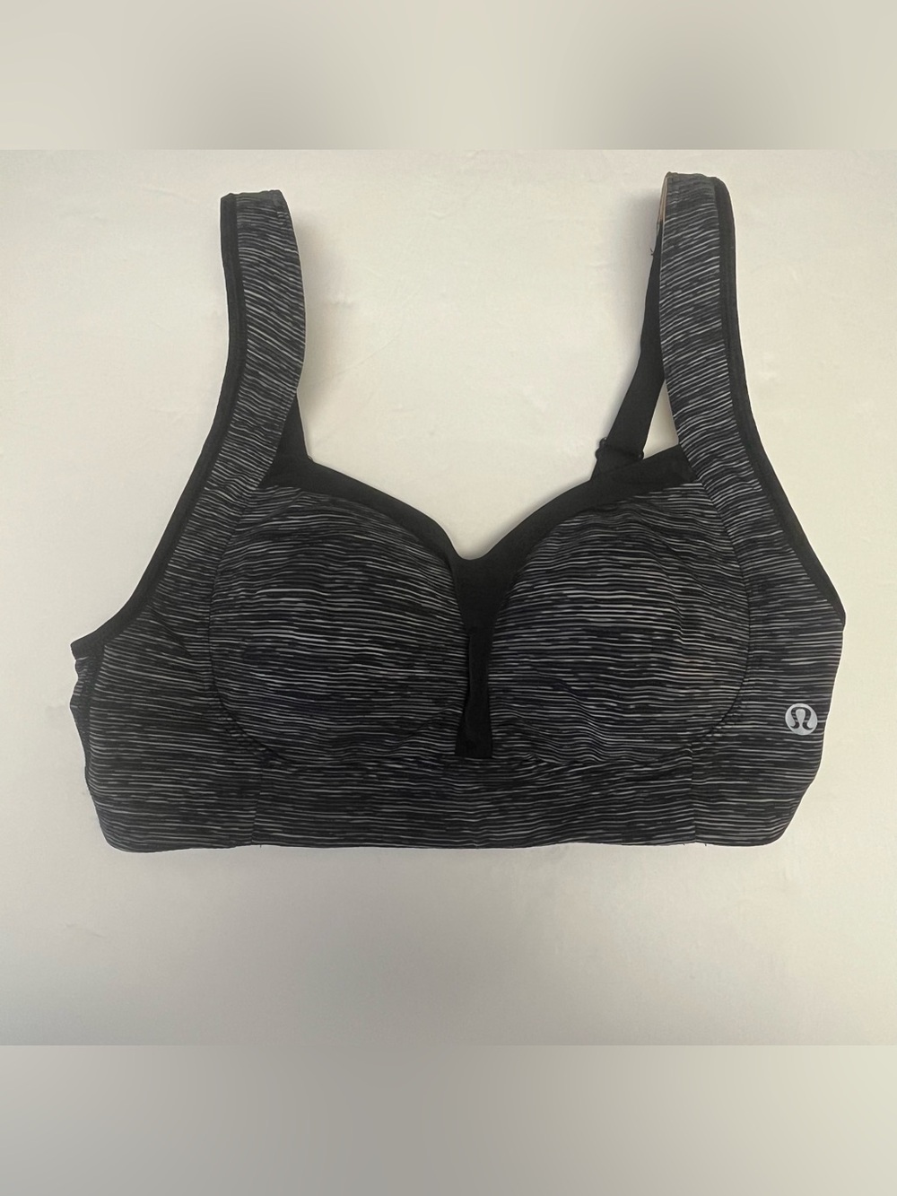 lululemon athletica Black Space-Dye High Support Sports Bra 34C